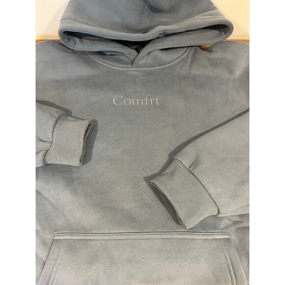 COMFRT XL Slate Blu Soft Kangaroo Pocket Oversized Weighted Anti Anxiety Heavy - Picture 10 of 11